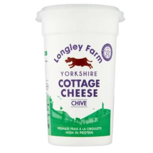 LONGLEY FARM CHIVES COTTAGE CHEESE 250g