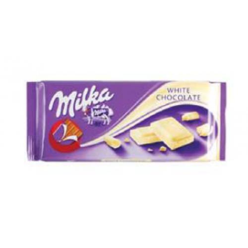 Milka White Chocolate Bar (100g)