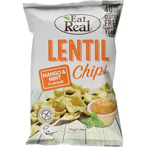 Eat Real Lentil Chips - Mango & Mint (113g)