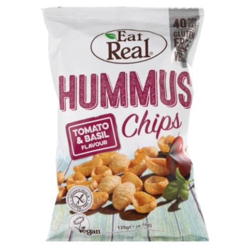 Eat Real Houmous Chips - Tomato & Basil (135g)