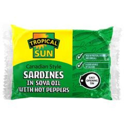 TS Sardines in Soya Oil with Hot Pepper (106g)