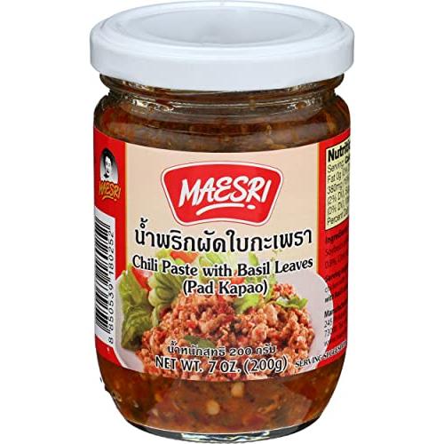 MAESRI CHILLI PASTE WITH BASIL LEAVES PAD KAPAO200g