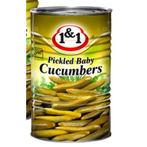 1 AND 1 PICKLED BABY CUCUMBER 480g