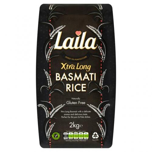 Laila Rice - Extra Long, Basmati (2kg)