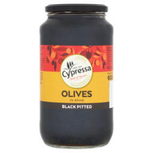 Cypressa Black Olives - Pitted (860g)