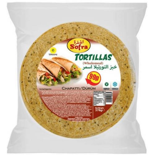 Sofra Wholemeal Tortilla (378g)