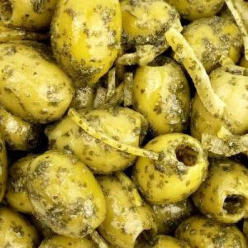 Marinated Olives - Garlic & Oregano (500g)