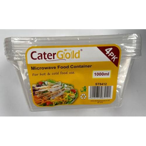 CG Microwave Food Containers 1L (4 Pcs)