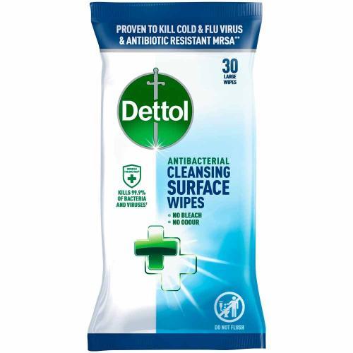 DETTOL SURFACE WIPES NORMAL 30s