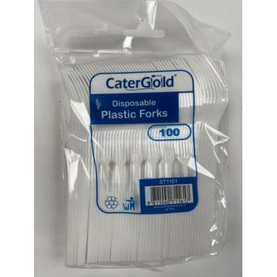 CATERGOLD 100 PLASTIC FORKS