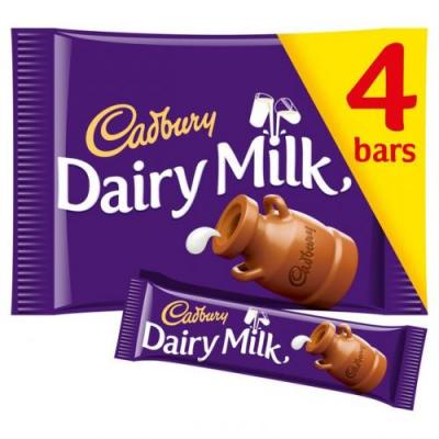 Cadbury Dairy Milk 4 Pack (144g)