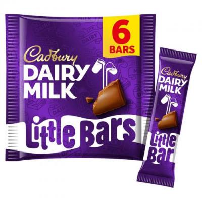 Cadbury Dairy Milk Little Bars 6 Pack (108g)