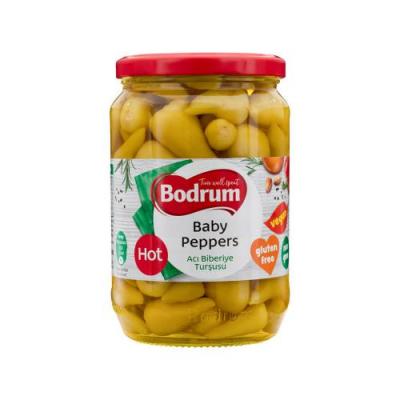 BODRUM BABY PEPPERS HOT 640g
