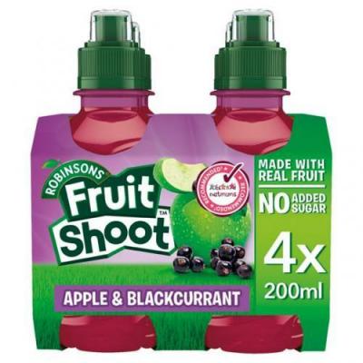 Fruit Shoot Apple & Blackcurrant 200ml x 4